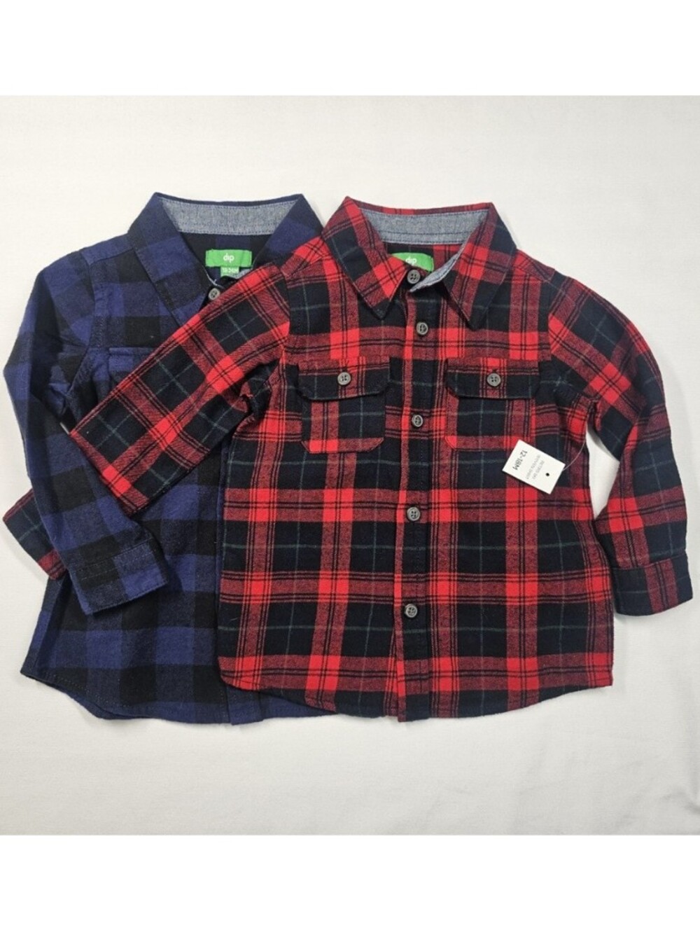 DIP Red and Black Plaid Button-Up Shirt